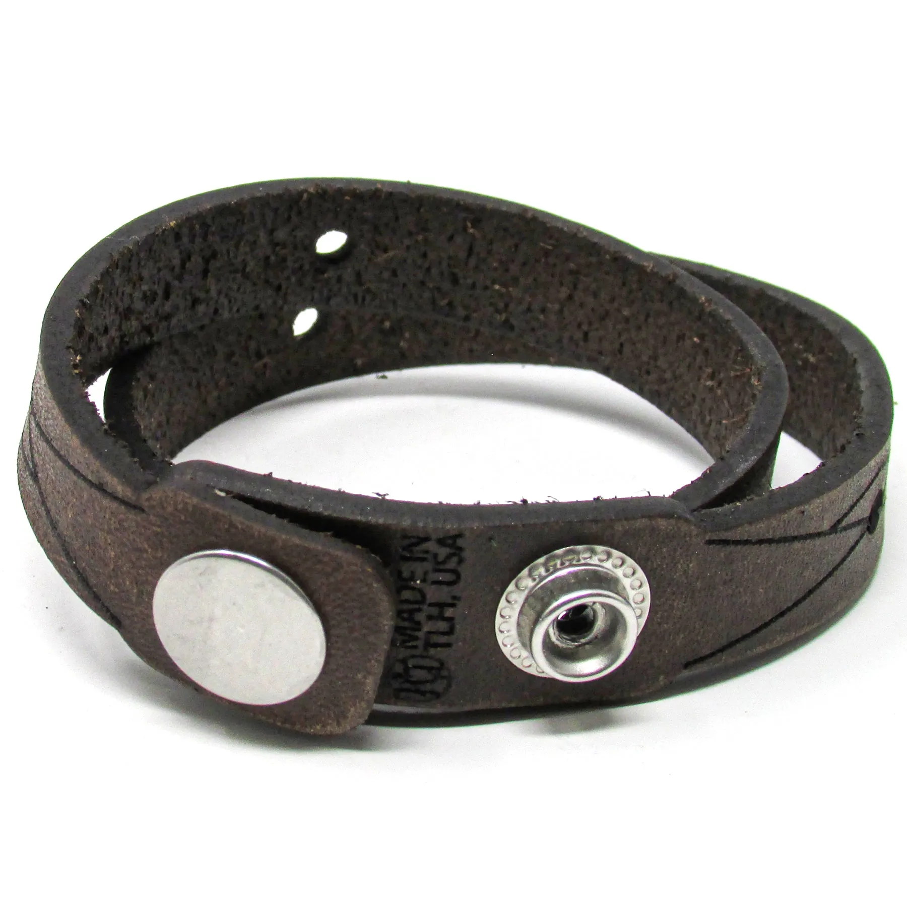 Women's Leather Wrap - Unbalanced Wrap