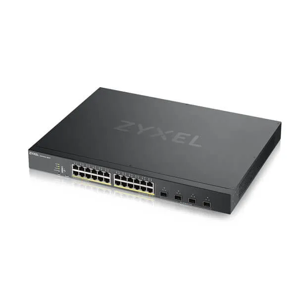 Zyxel Xgs1930-28Hp - Switch - Smart - 24 X 10/100/1000 (Poe )   4 X 10 Gigabit Sfp  - Rack-Mountable - Poe  (375 W)
